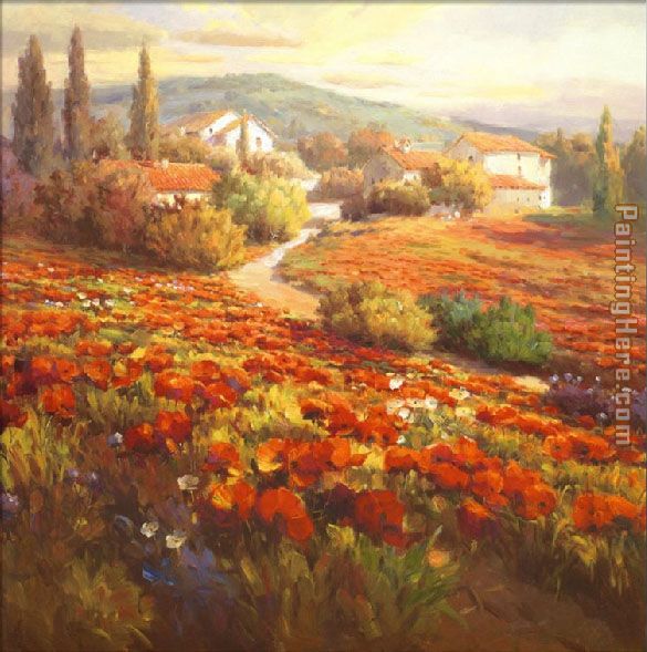 Roberto Lombardi Red Poppy Hill